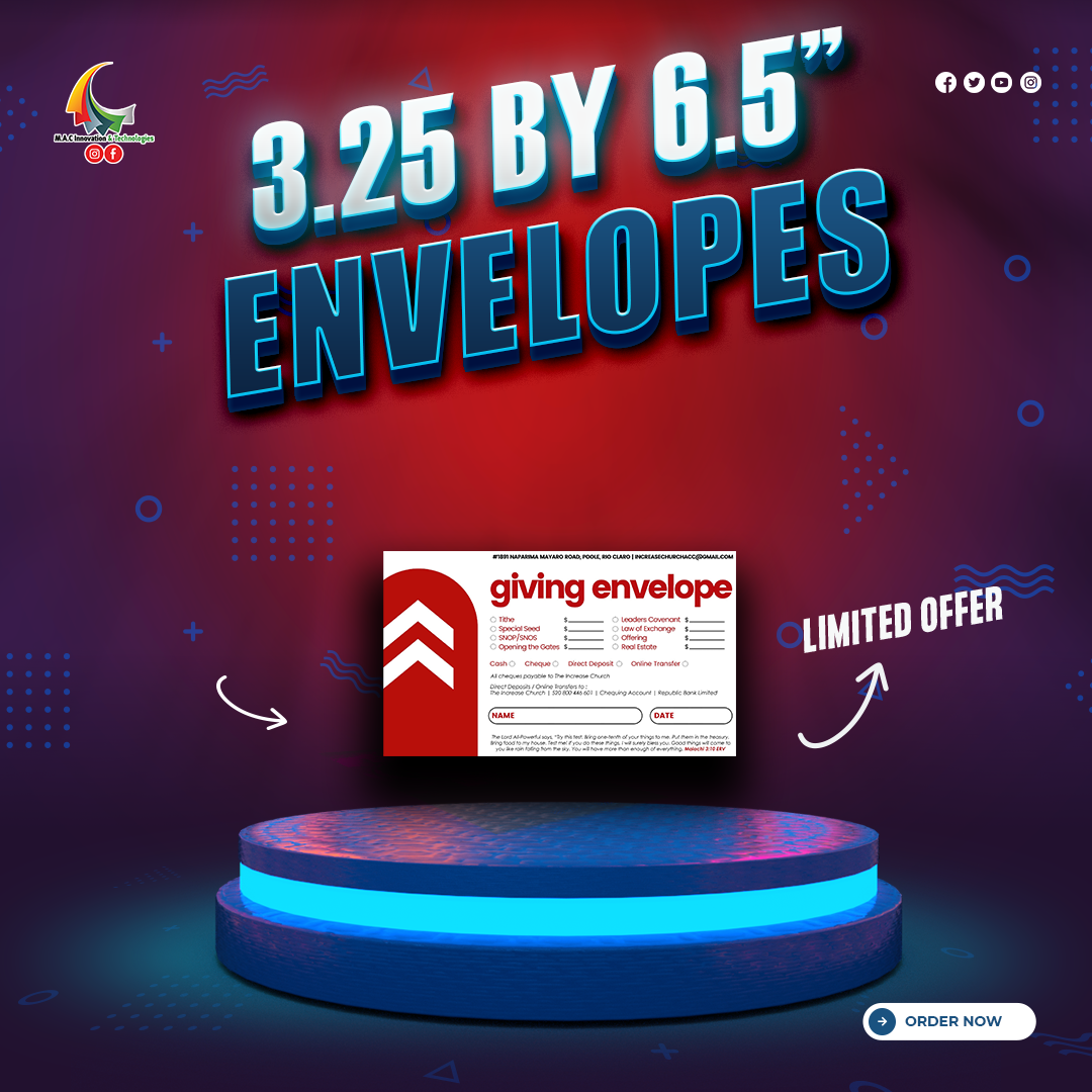 Envelopes 3.25 by 6.5 